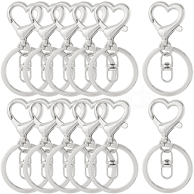 20Pcs Zinc Alloy Keychain Clasps FIND-SP0004-26P-1