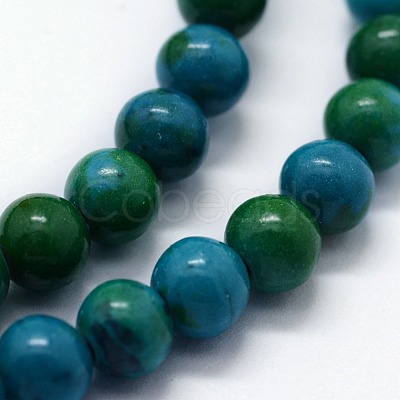 Synthetic Chrysocolla Beads Strands X-G-I199-34-4mm-1