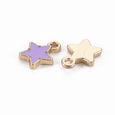 Alloy Enamel Charms PALLOY-N153-40-RS-1