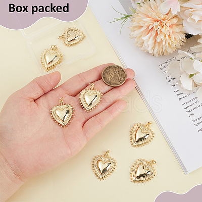 8Pcs Rack Plating Brass Pendants KK-BC0015-54-1