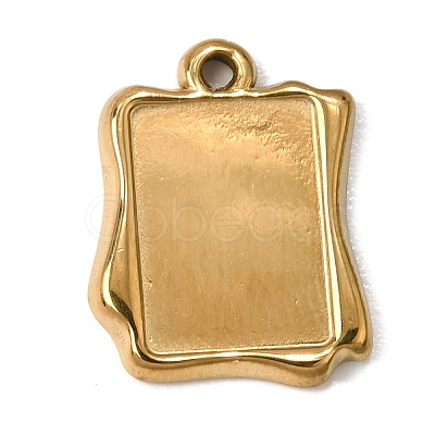 304 Stainless Steel Pendant Cabochon Settings SA-CBA9B1E-01F-G-1