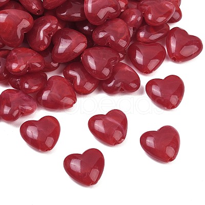 Two-tone Opaque Acrylic Beads AC-CBA8E7E-01G-1