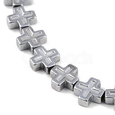 Electroplated Synthetic Non-magnetic Hematite Beads Strands G-K375-D02-02-1