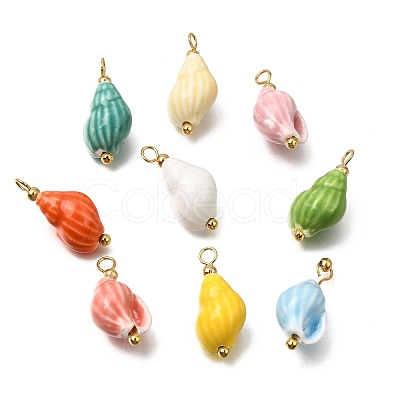 Handmade Porcelain Pendants PR-CBA0027-08G-1