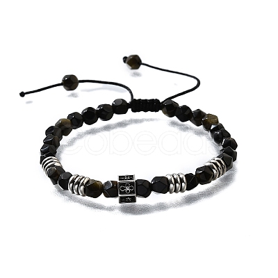 Brass Beaded Bracelets BJEW-Z094-03D-1