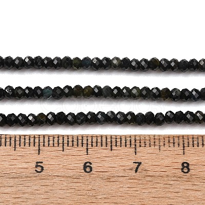 Natural Green Tourmaline Beads Strands G-G302-B01-3x2mm-1
