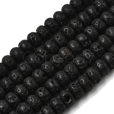 Natural Lava Rock Beads Strands G-A280-A18-01-1