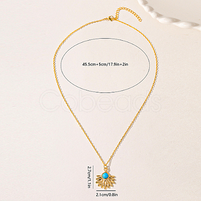 Brass Pendant Necklaces ZR8847-1