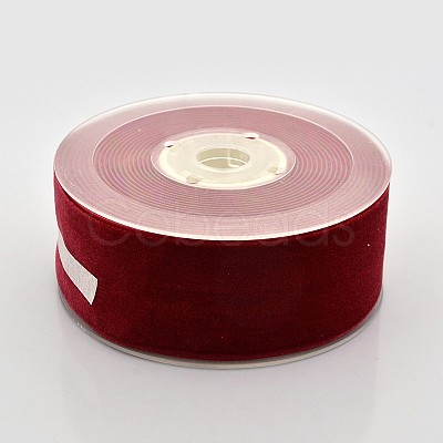 Polyester Velvet Ribbon for Gift Packing and Festival Decoration SRIB-M001-38mm-260-1