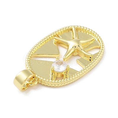 Brass Glass Pendants KK-F877-28G-1