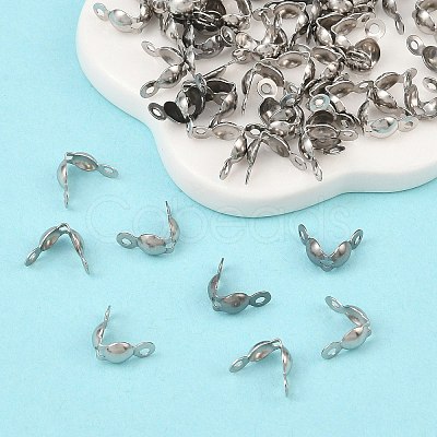 Tarnish Resistant Stainless Steel Bead Tips X-STAS-R061-01-1