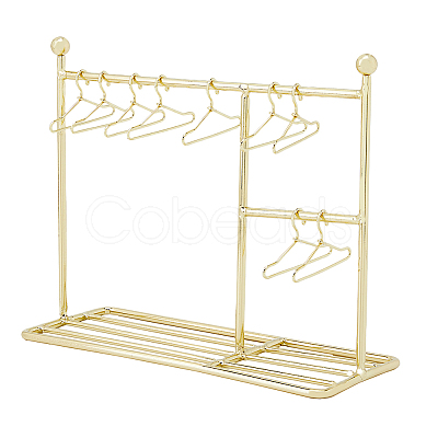 SUPERFINDINGS Iron Doll Clothes Rack & Hangers DJEW-FH0001-16A-1