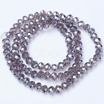 Electroplate Glass Beads Strands EGLA-A034-T1mm-A09-1