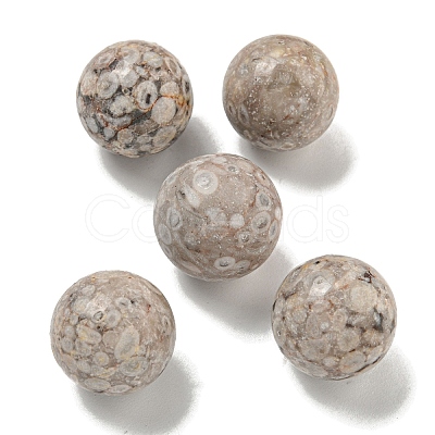 Natural Maifanite Round Ball Figurines Statues for Home Office Desktop Decoration G-P532-02A-30-1