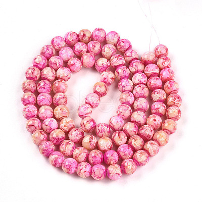 Baking Paint Glass Beads Strands DGLA-N003-10mm-A01-1