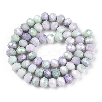Ombre Effect Dyed Glass Beads Strands GLAA-C023-02B-A-1