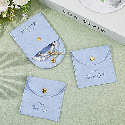 10Pcs Velvet Pouches with Snap Button ABAG-SP0001-42D-1