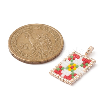 Christmas Handmade Seed Beads PALLOY-MZ00151-02-1