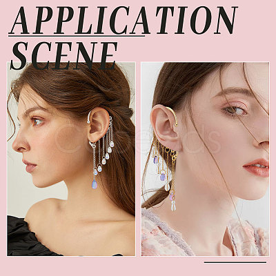 CREATCABIN Alloy Climber Wrap Around Ear Cuff Findings FIND-CN0001-22-1