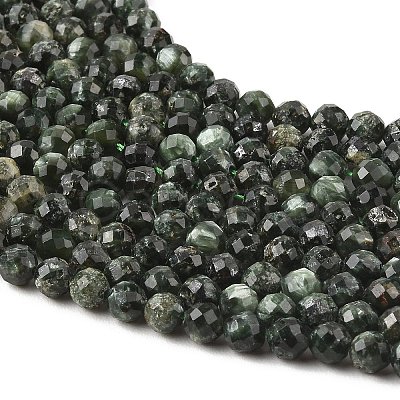 Natural Seraphinite Beads Strands G-K376-A02-5mm-1
