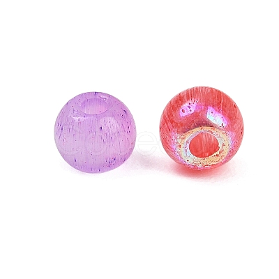 Mixed Color Imitation Cat Eye Glass Round Seed Beads SEED-NH0003-01A-05-1