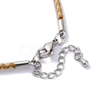 Polyester Cord Braided Bracelet Makings MAK-Z003-01P-27-1