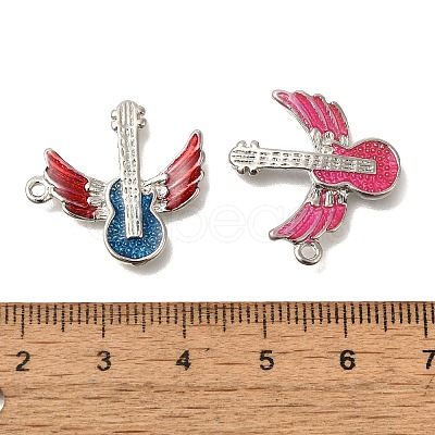 Brass Enamel Pendants FIND-C065-18P-1