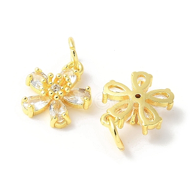 Brass Micro Pave Cubic Zirconia Pendants LS-KK-U067-03G-04-1