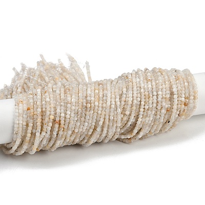 Natural White Moonstone Beads Strands G-RM2025-C40-B-1