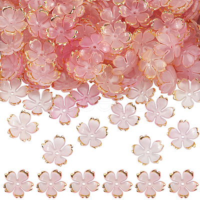200Pcs Acrylic Bead Caps OACR-SC0001-83C-1