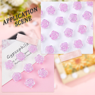 100Pcs Opaque ABS Plastic Cabochons KY-SP0001-16C-1