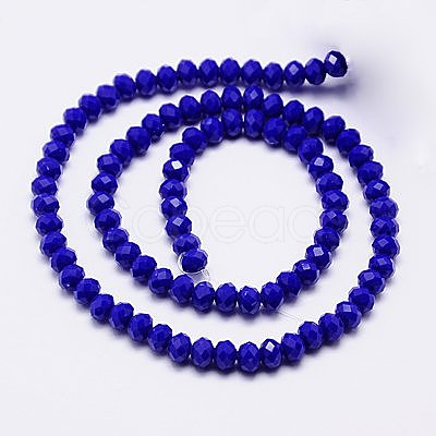 Imitation Jade Glass Bead Strands GLAA-F001-3x2mm-M-1