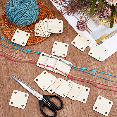 Wooden Knitting Loom Board DIY-WH0591-143D-1