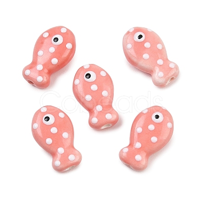 Handmade Porcelain Beads PORC-B009-03B-1