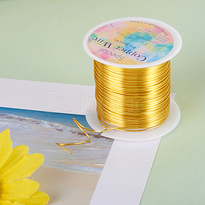 Round Copper Beading Wire for Jewelry Making YS-TAC0004-0.8mm-03-1