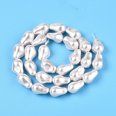 Transparent Spray Painted Glass Beads Strands GLAA-N001-32-1