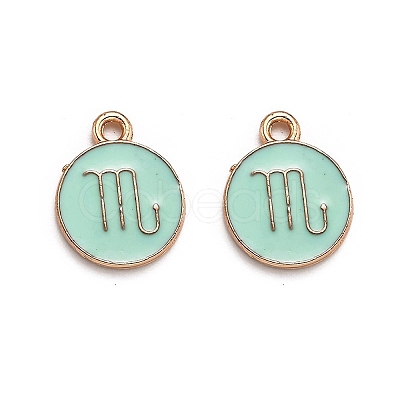 Alloy Enamel Pendants ENAM-S124-01A-15L-1