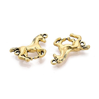 Tibetan Style Alloy Horse Links Connector Charms LS-PALLOY-WH0110-37AG-01-1