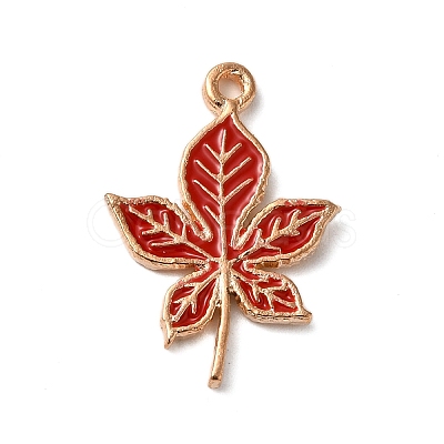 Thanksgiving Day Theme Alloy Enamel Pendants ENAM-M002-03G-05-1