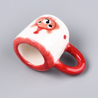 Handmade Porcelain Bear Mug Cup Decoration PORC-T133-21C-1