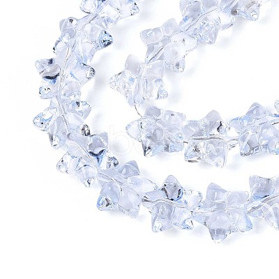 Baking Paint Glass Beads Strands DGLA-N017-01E-1