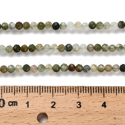 Natural Green Rutilated Quartz Beads Strands G-RM2025-A14-3mm-B-1