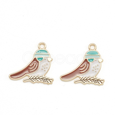 Alloy Enamel Pendants ENAM-E569-01-1