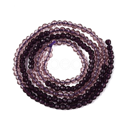 Transparent Glass Beads Strands GLAA-N074-01A-21-1