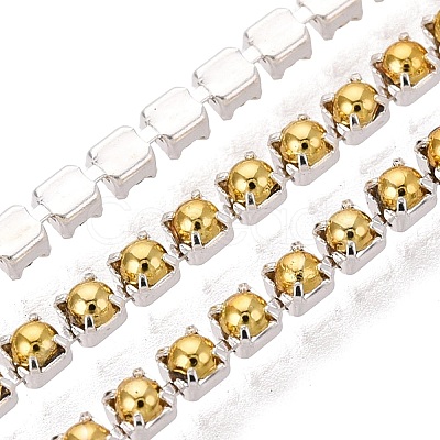 Iron & ABS Plastic Imitation Pearl Tennis Chains CH-Q006-01A-02-1