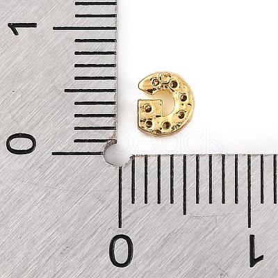 Rack Plating Brass Micro Pave Cubic Zirconia Cabochons KK-F874-04G-G-1