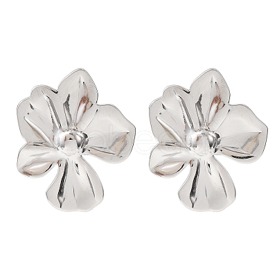 304 Stainless Steel Stud Earrings EJEW-I323-01P-01-1