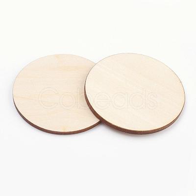 Wood Cabochons WOOD-WH0004-50mm-01-1