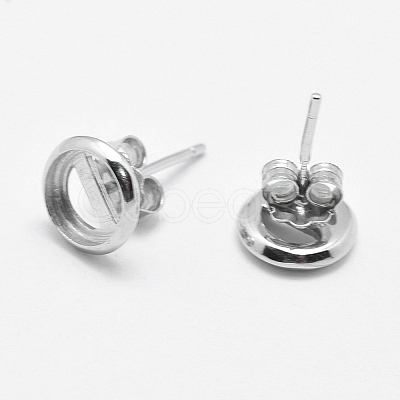 925 Sterling Silver Stud Earring Findings STER-F032-04S-1