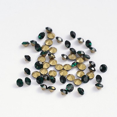 Back Plated Grade A Diamond Glass Pointed Rhinestone RGLA-SS18-010-1
